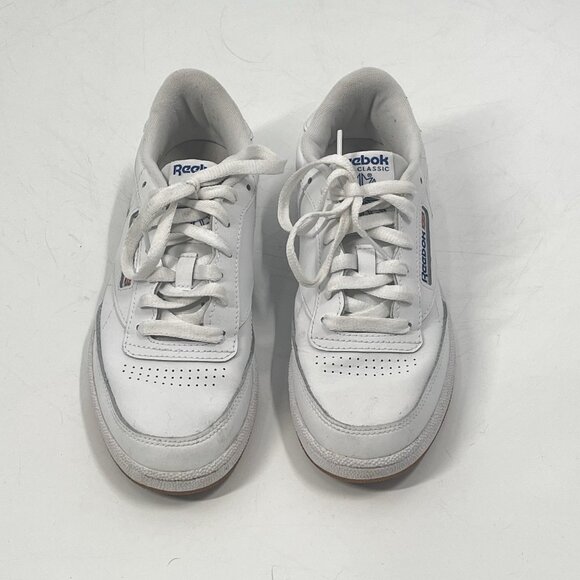 Reebok Club C 85 Leather White Sneakers Sz Mens 6 - Picture 2 of 7
